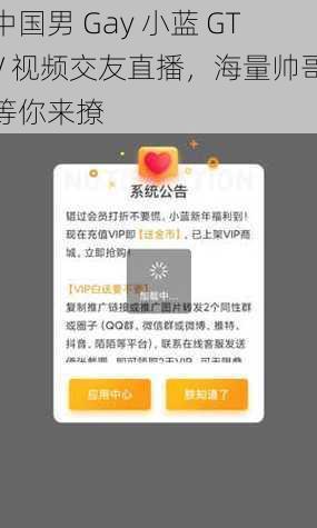 中国男 Gay 小蓝 GTV 视频交友直播,海量帅哥等你来撩
