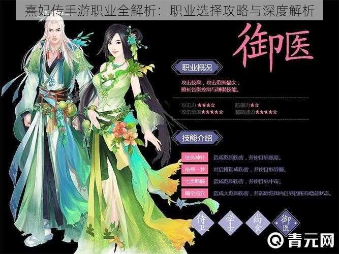 熹妃传手游职业全解析:职业选择攻略与深度解析