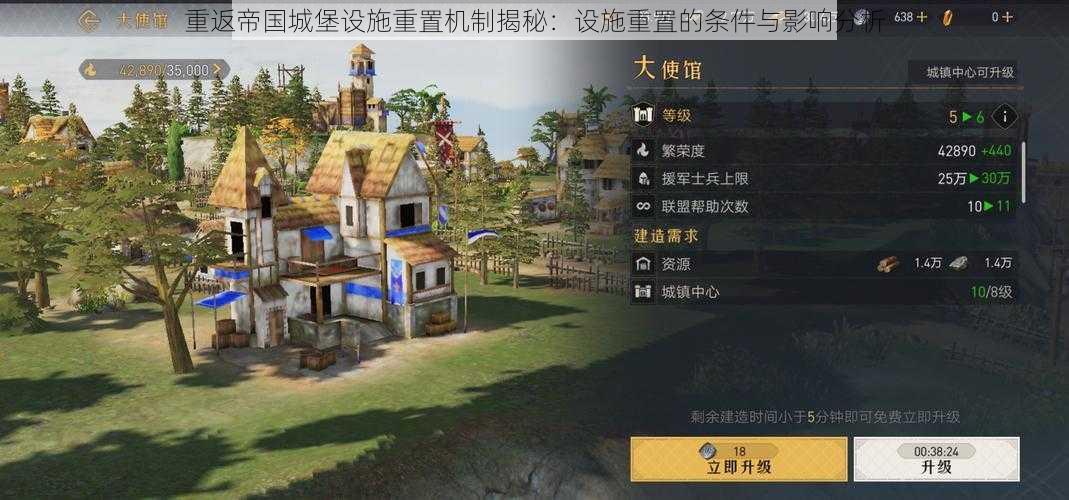 重返帝国城堡设施重置机制揭秘:设施重置的条件与影响分析