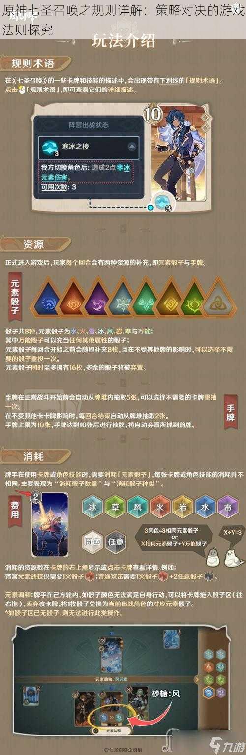 原神七圣召唤之规则详解:策略对决的游戏法则探究