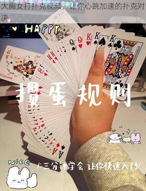 大胸女打扑克视频,让你心跳加速的扑克对决