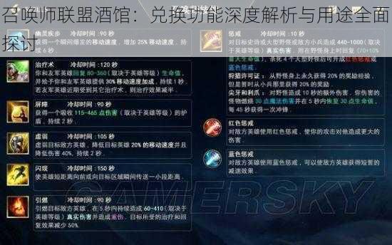 召唤师联盟酒馆:兑换功能深度解析与用途全面探讨
