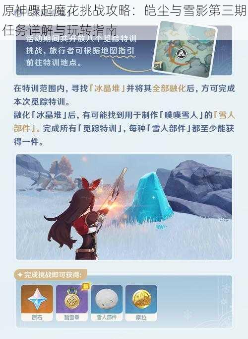 原神骤起魔花挑战攻略:皑尘与雪影第三期任务详解与玩转指南