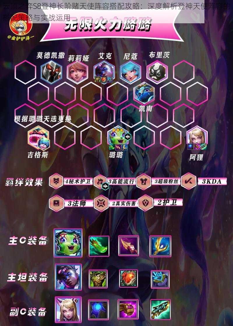 云顶之弈S8登神长阶赌天使阵容搭配攻略:深度解析登神天使阵容的搭配策略与实战运用