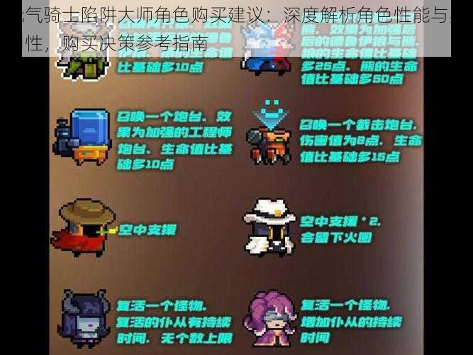 元气骑士陷阱大师角色购买建议:深度解析角色性能与实用性,购买决策参考指南