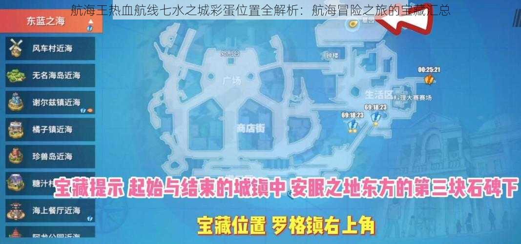 航海王热血航线七水之城彩蛋位置全解析:航海冒险之旅的宝藏汇总