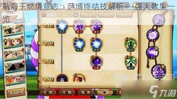航海王燃烧意志:萨博终结技解析——强大效果一览