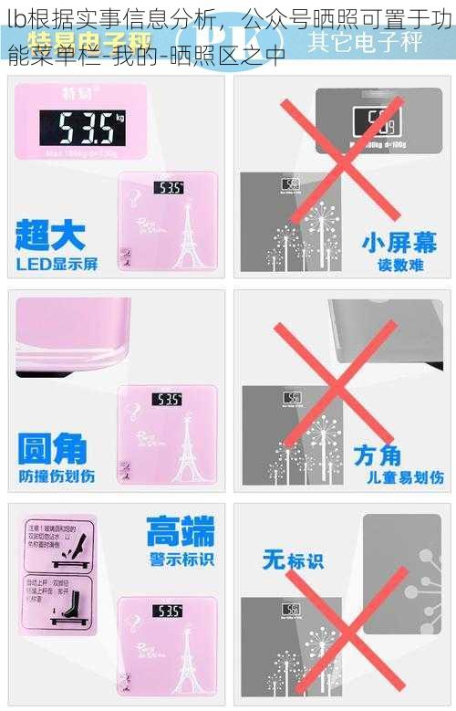 lb根据实事信息分析,公众号晒照可置于功能菜单栏-我的-晒照区之中