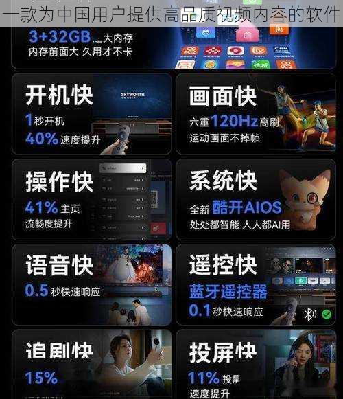 一款为中国用户提供高品质视频内容的软件