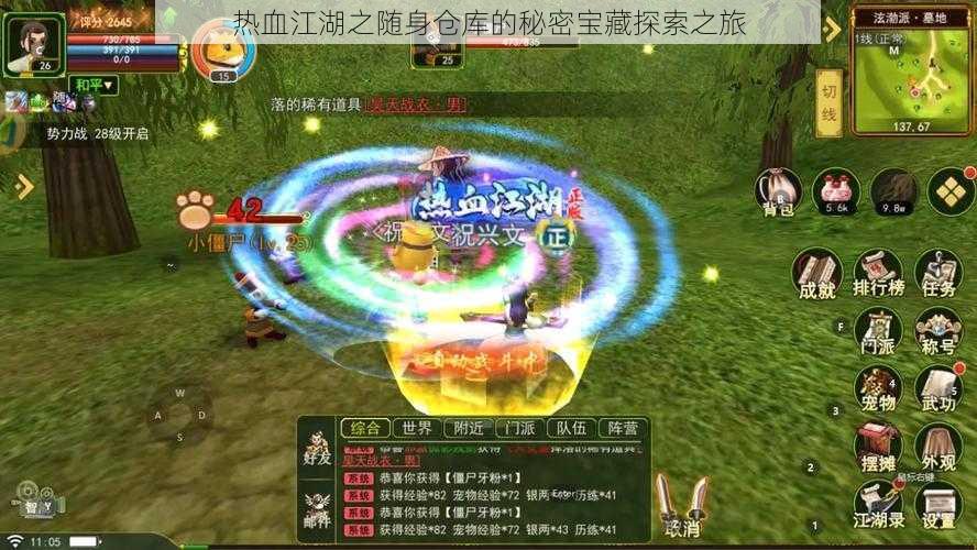 热血江湖之随身仓库的秘密宝藏探索之旅