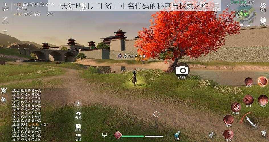 天涯明月刀手游:重名代码的秘密与探索之旅