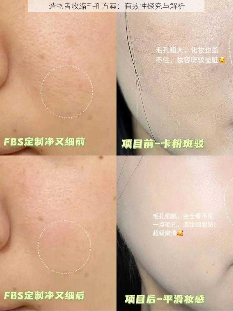造物者收缩毛孔方案:有效性探究与解析
