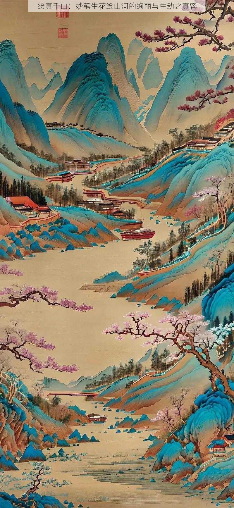 绘真千山:妙笔生花绘山河的绚丽与生动之真容