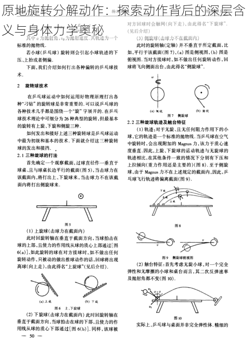 原地旋转分解动作:探索动作背后的深层含义与身体力学奥秘