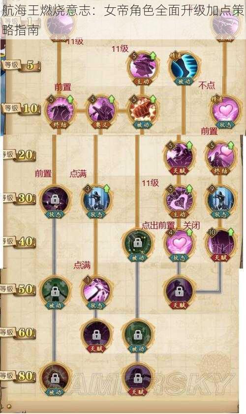 航海王燃烧意志:女帝角色全面升级加点策略指南