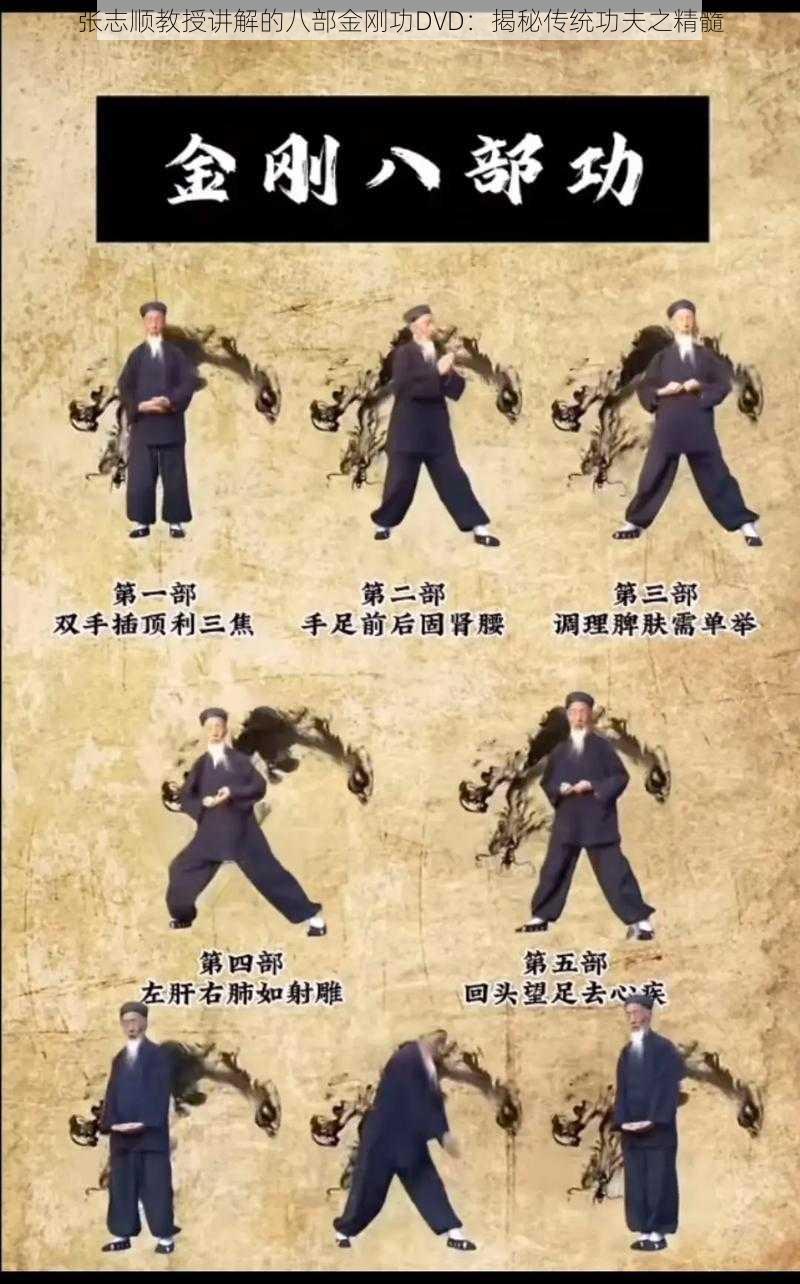 张志顺教授讲解的八部金刚功DVD:揭秘传统功夫之精髓