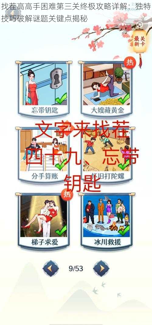 找茬高高手困难第三关终极攻略详解:独特技巧破解谜题关键点揭秘