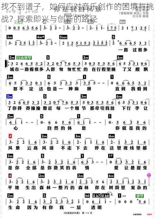 找不到谱子,如何应对音乐创作的困境与挑战?探索即兴与创新的路径