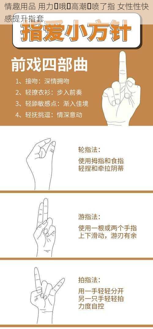 情趣用品 用力⋯哦⋯高潮⋯喷了指 女性性快感提升指套