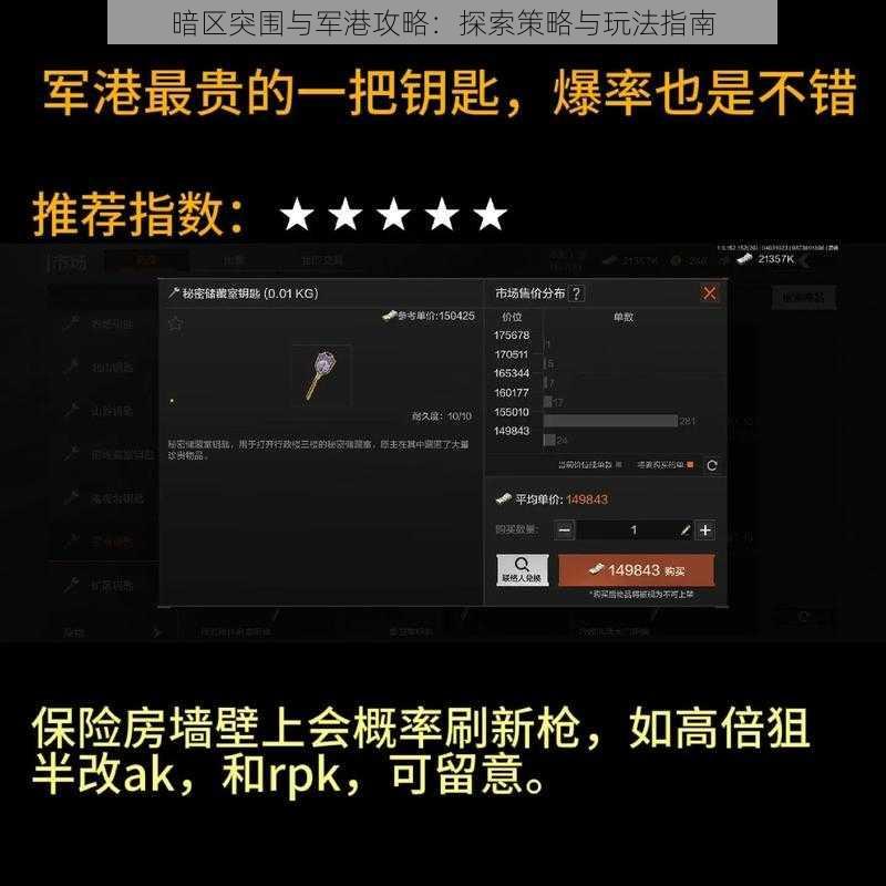 暗区突围与军港攻略:探索策略与玩法指南