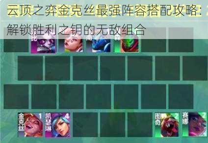 云顶之弈金克丝最强阵容搭配攻略:解锁胜利之钥的无敌组合