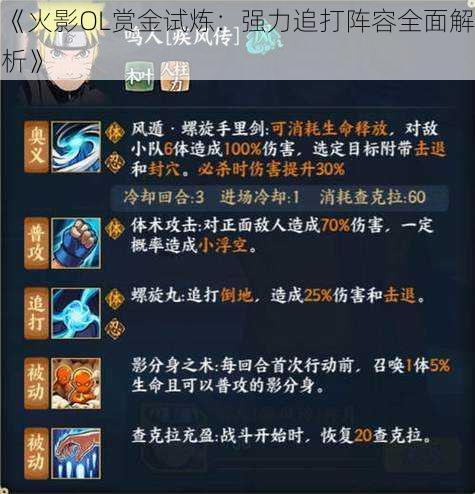《火影OL赏金试炼:强力追打阵容全面解析》