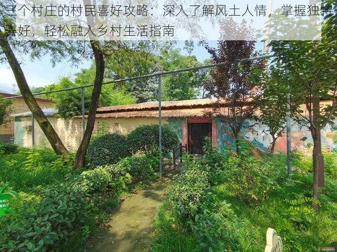 三个村庄的村民喜好攻略:深入了解风土人情,掌握独特喜好,轻松融入乡村生活指南