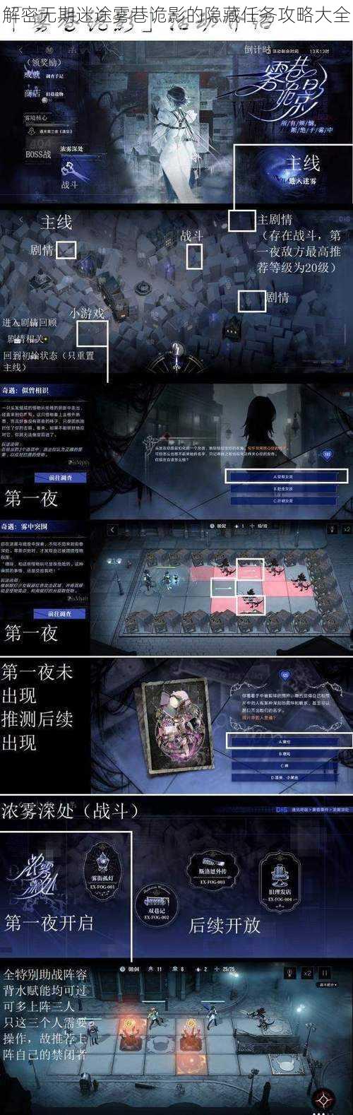 解密无期迷途雾巷诡影的隐藏任务攻略大全