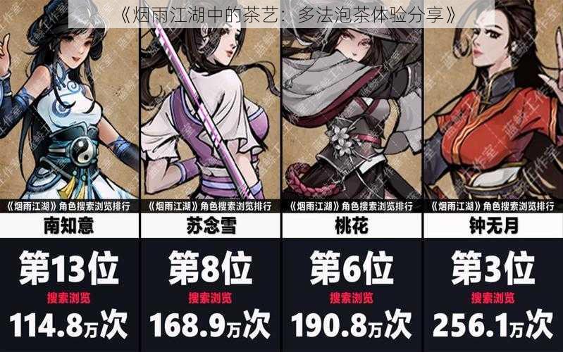 《烟雨江湖中的茶艺:多法泡茶体验分享》