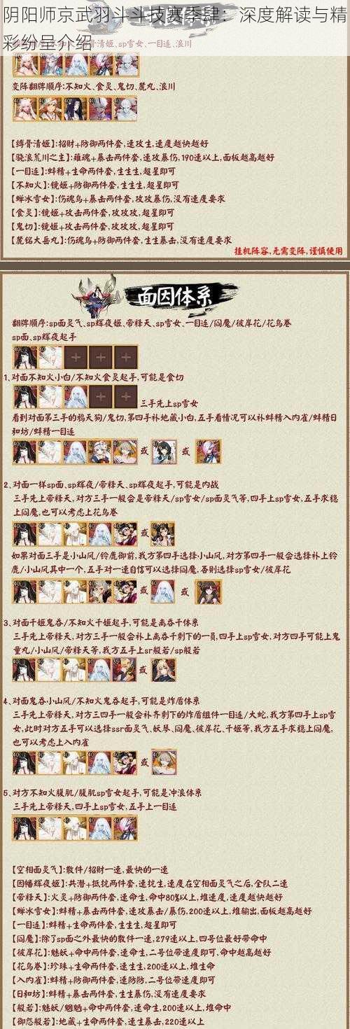 阴阳师京武羽斗斗技赛季肆:深度解读与精彩纷呈介绍