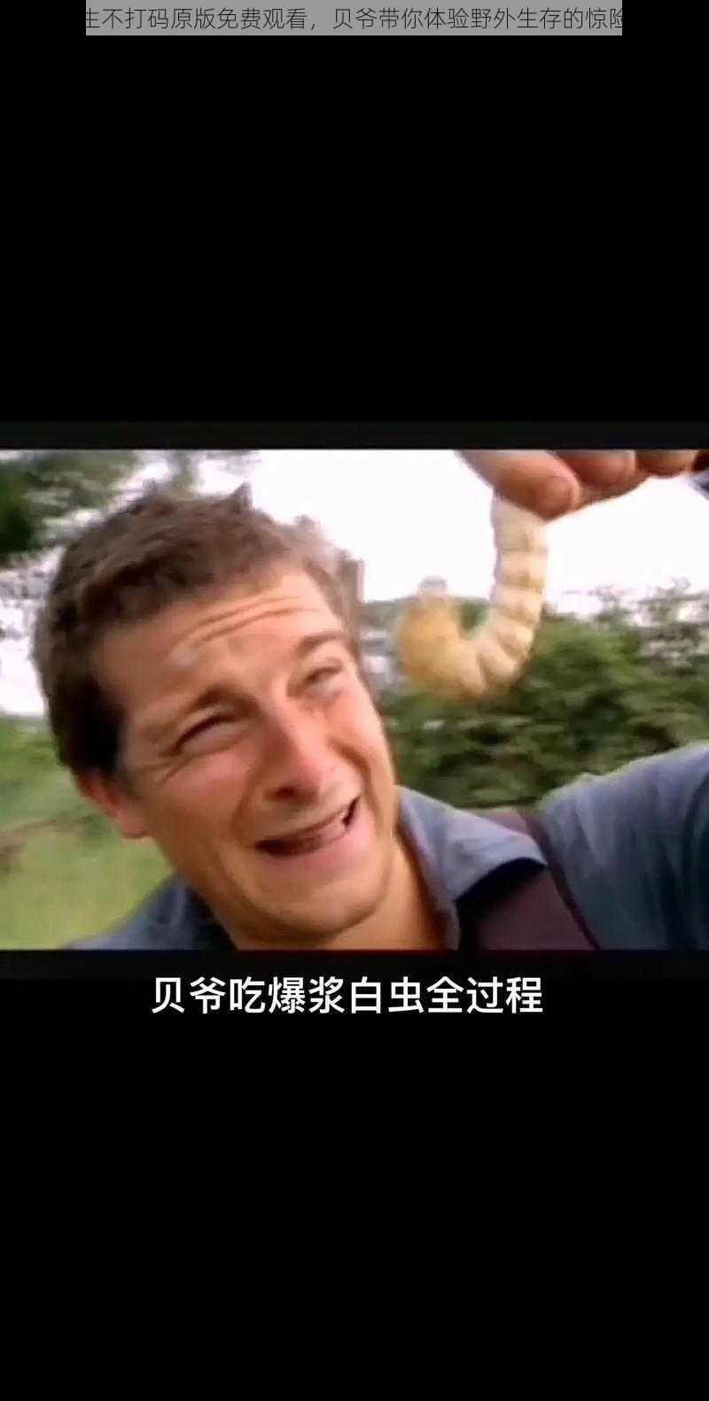荒野求生不打码原版免费观看,贝爷带你体验野外生存的惊险与刺激
