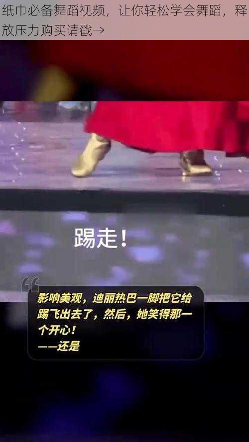 纸巾必备舞蹈视频,让你轻松学会舞蹈,释放压力购买请戳→