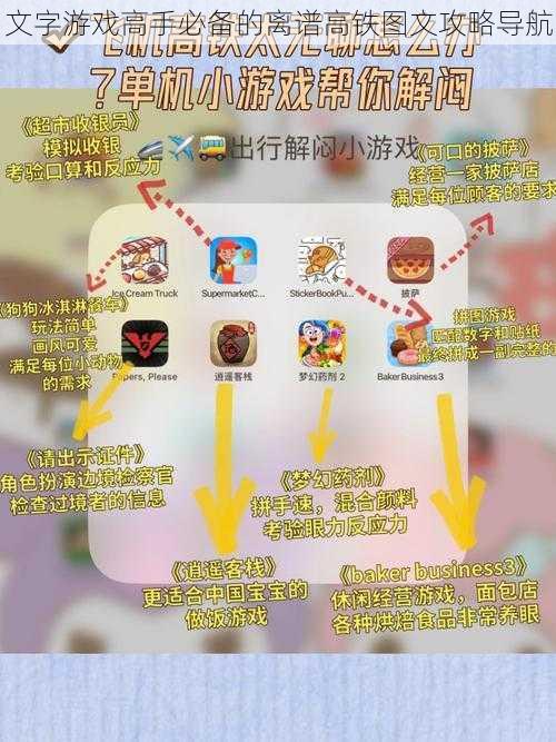 文字游戏高手必备的离谱高铁图文攻略导航