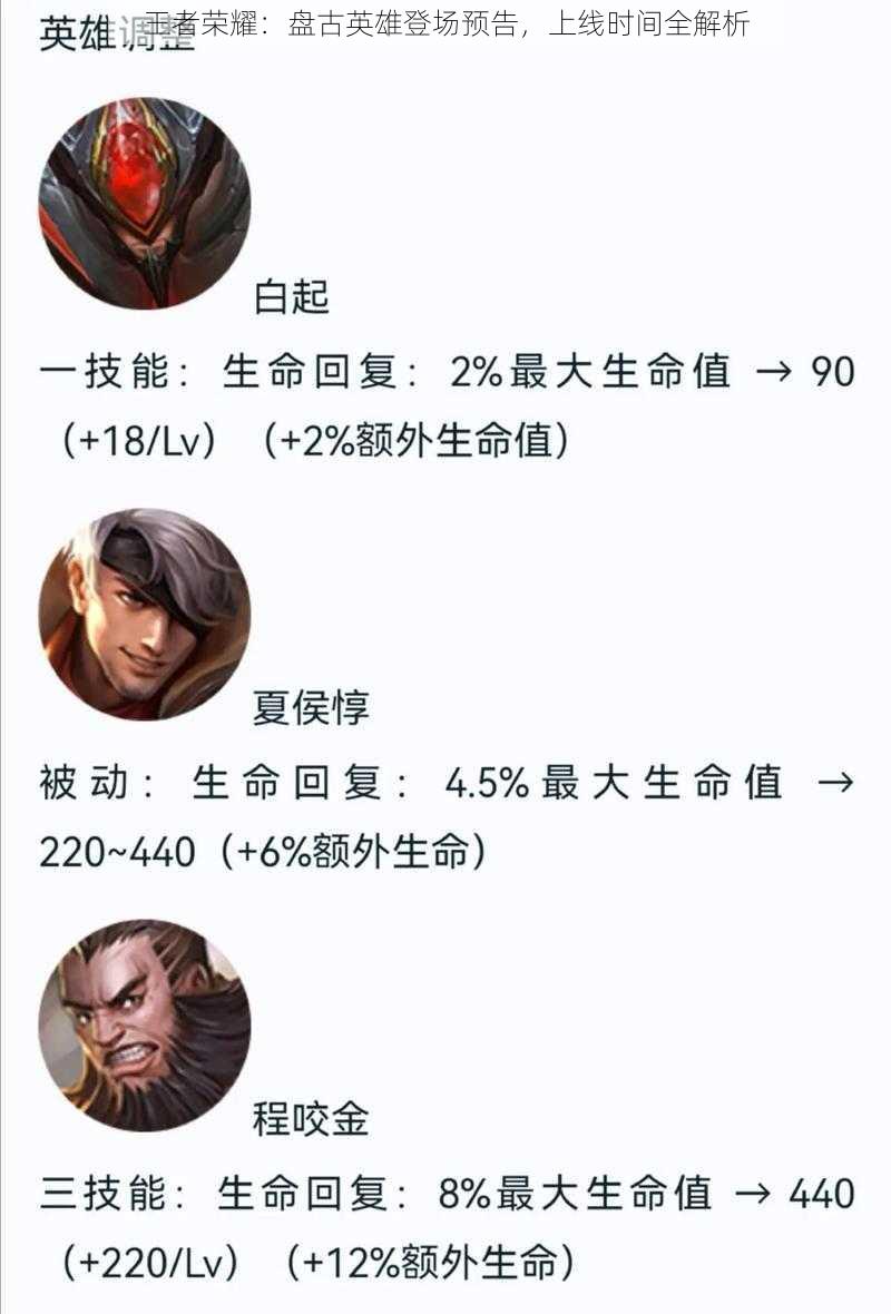 王者荣耀:盘古英雄登场预告,上线时间全解析