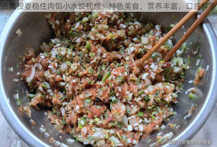 江教授要稳住肉馅小水饺视频:特色美食,营养丰富,口感鲜美