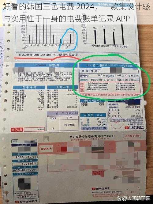 好看的韩国三色电费 2024,一款集设计感与实用性于一身的电费账单记录 APP