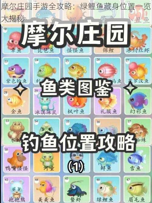 摩尔庄园手游全攻略:绿鲤鱼藏身位置一览大揭秘