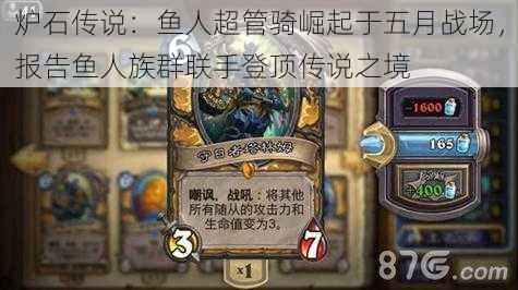 炉石传说:鱼人超管骑崛起于五月战场,报告鱼人族群联手登顶传说之境