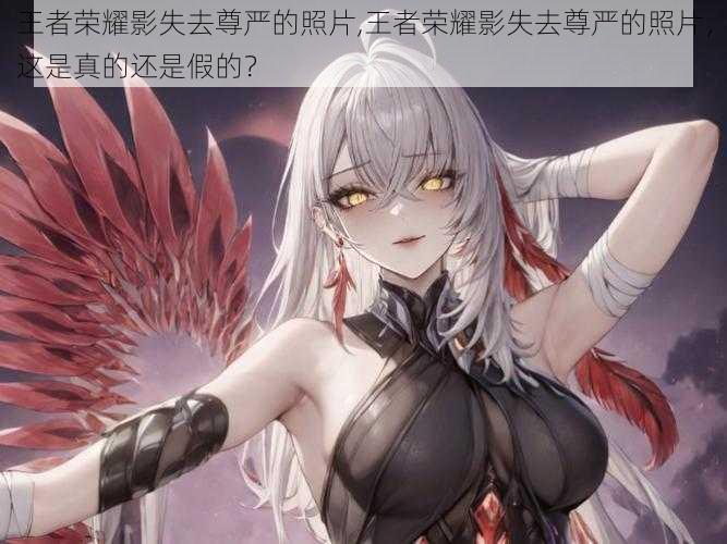 王者荣耀影失去尊严的照片,王者荣耀影失去尊严的照片,这是真的还是假的?