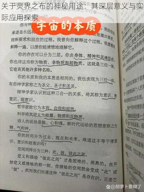 关于灵界之布的神秘用途:其深层意义与实际应用探索
