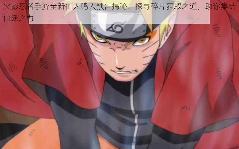 火影忍者手游全新仙人鸣人预告揭秘:探寻碎片获取之道,助你集结仙缘之力