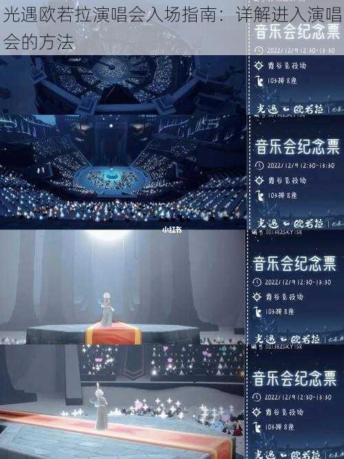 光遇欧若拉演唱会入场指南:详解进入演唱会的方法