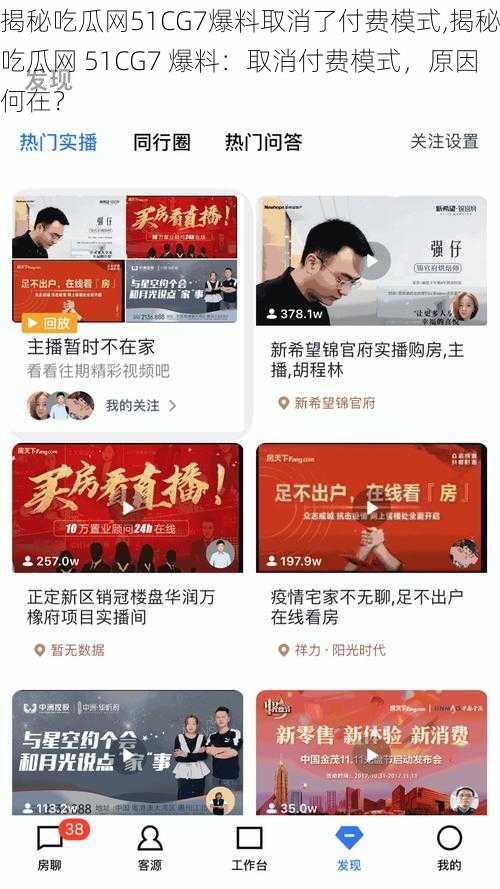 揭秘吃瓜网51CG7爆料取消了付费模式,揭秘吃瓜网 51CG7 爆料:取消付费模式,原因何在?
