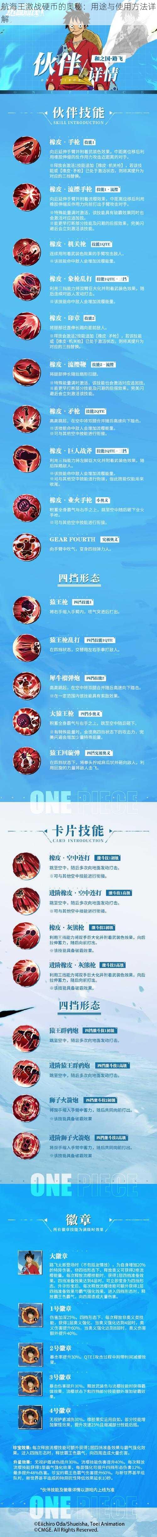 航海王激战硬币的奥秘:用途与使用方法详解