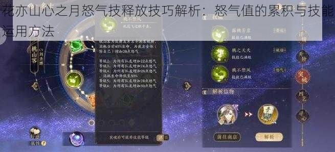 花亦山心之月怒气技释放技巧解析:怒气值的累积与技能运用方法