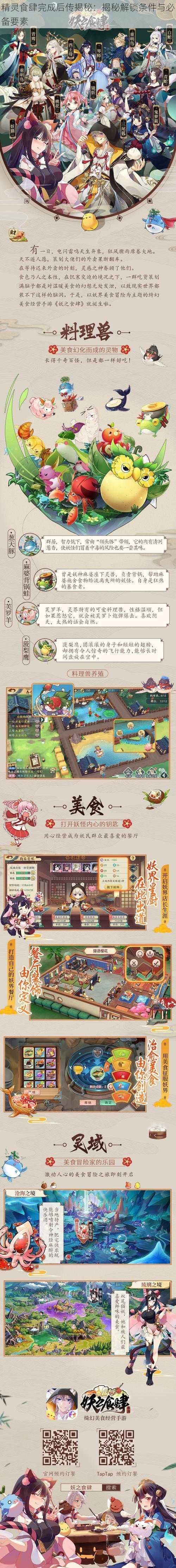 精灵食肆完成后传揭秘:揭秘解锁条件与必备要素