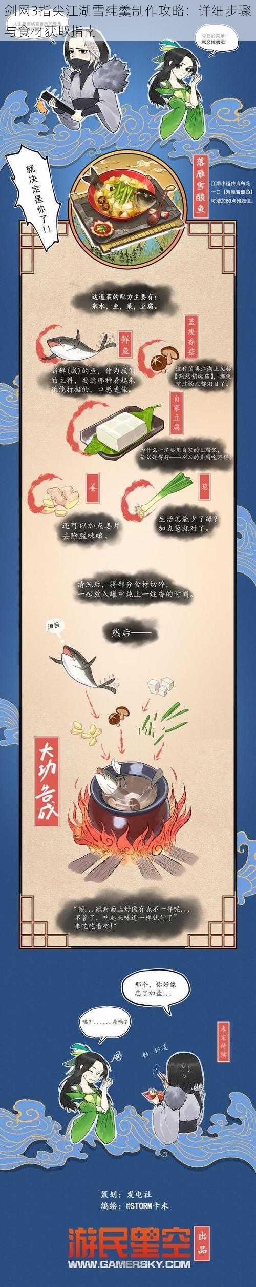 剑网3指尖江湖雪莼羹制作攻略:详细步骤与食材获取指南