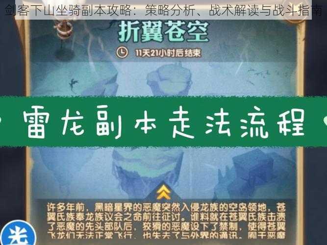 剑客下山坐骑副本攻略:策略分析、战术解读与战斗指南