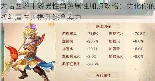 大话西游手游男性角色属性加点攻略:优化你的战斗属性,提升综合实力