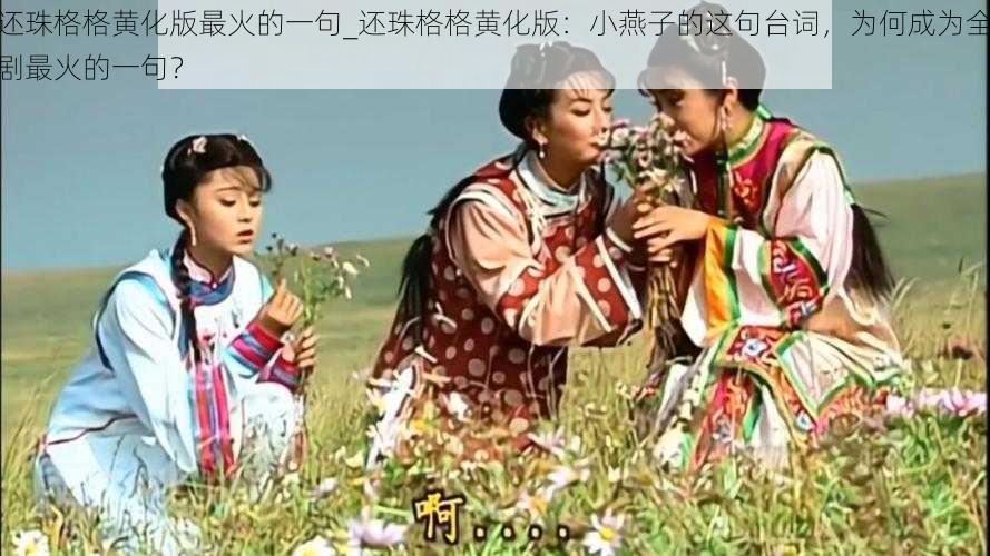 还珠格格黄化版最火的一句_还珠格格黄化版:小燕子的这句台词,为何成为全剧最火的一句?